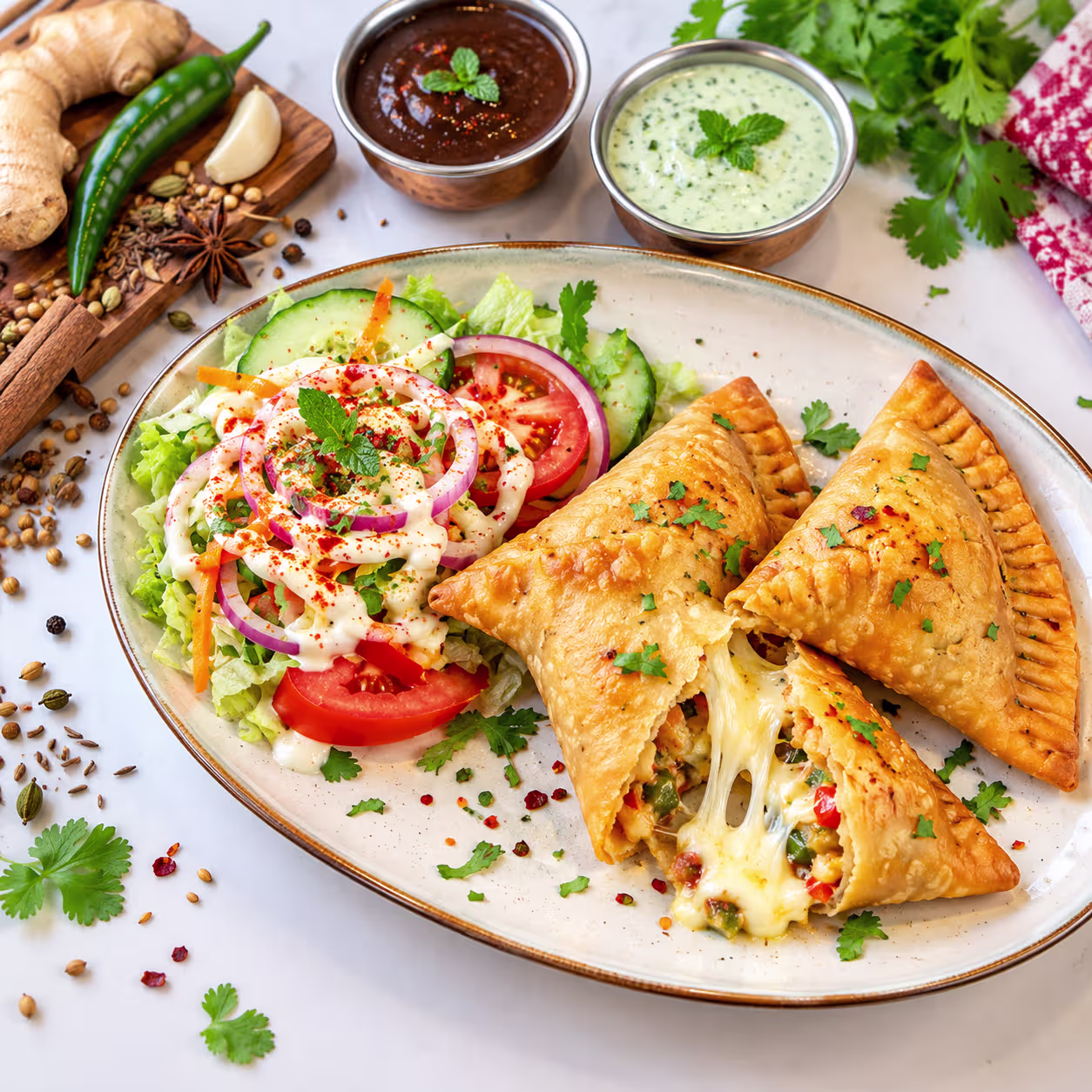 Käse Samosa