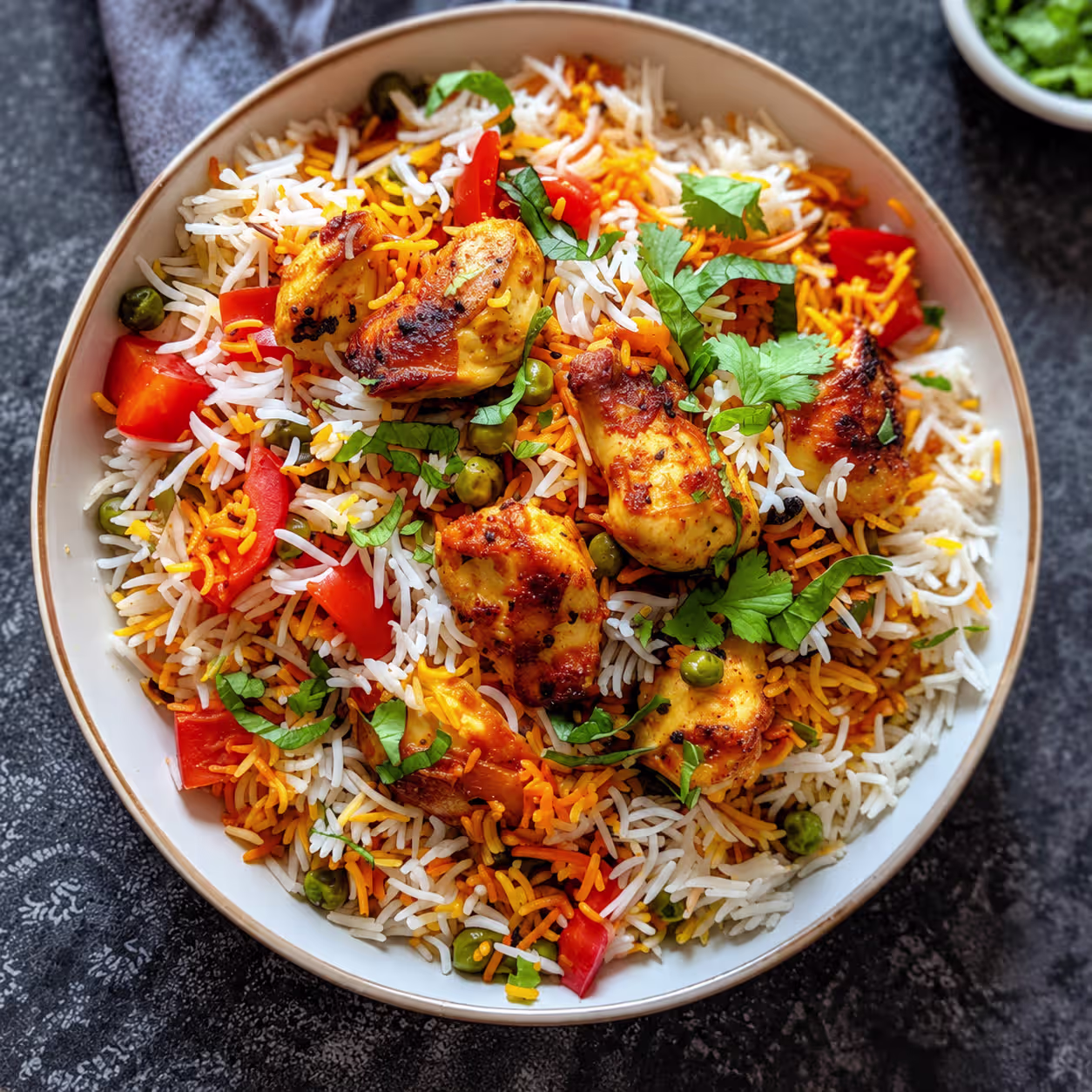 One Pot Chicken Rice mit zartem Hähnchen, Basmatireis und aromatischen pakistanischen Gewürzen